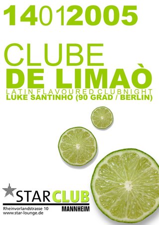 Clube De Limáo Werbeplakat