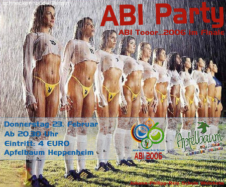 ABI-Party Werbeplakat