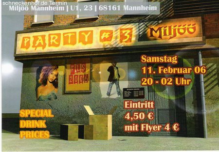 Party No.3 Werbeplakat