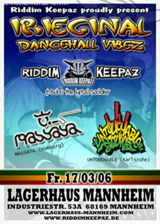 irieginal dancehall vibez Werbeplakat