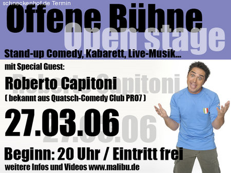 offene Bühne Werbeplakat