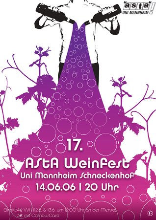 AStA Weinfest Werbeplakat