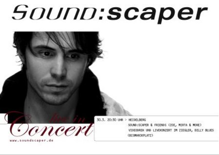 Konzert und Videoshooting Werbeplakat