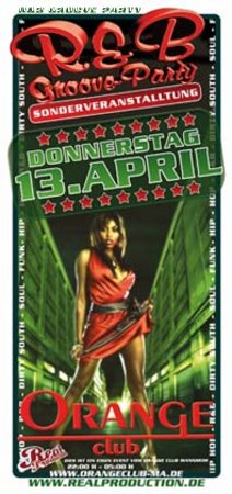 R&B Groove Party Werbeplakat