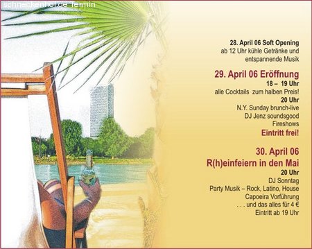 R(h)einfeiern Werbeplakat