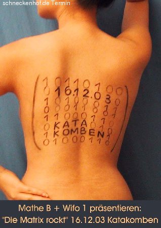 Die Matrix rockt Werbeplakat