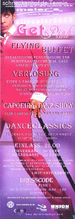 Silvester 2003 GET PINK! Werbeplakat