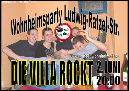 Wohnheimparty Werbeplakat