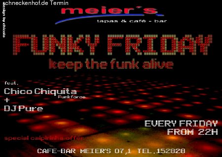 Funky Friday Werbeplakat