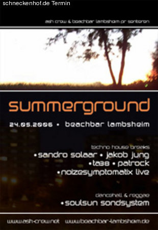 24.05.06 - summerground@beachb Werbeplakat