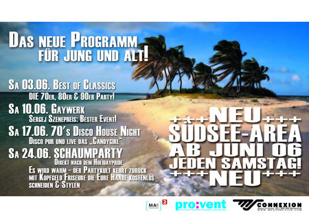 HolidayPride Schaum Party Werbeplakat