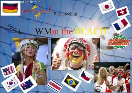 WM Beach Party Werbeplakat