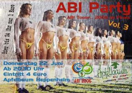 13er Abiparty Werbeplakat