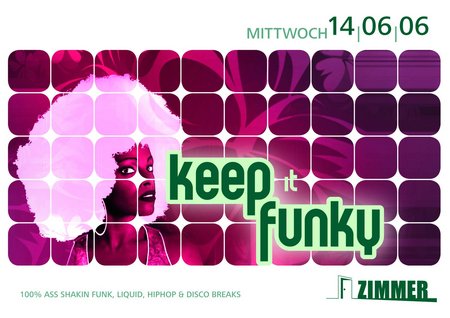 keep it  funky Werbeplakat