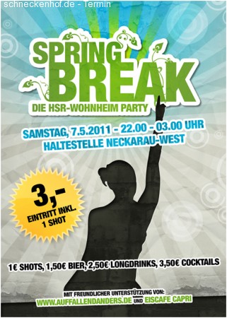 WohnheimsParty Hans-Sachs-Ring Werbeplakat