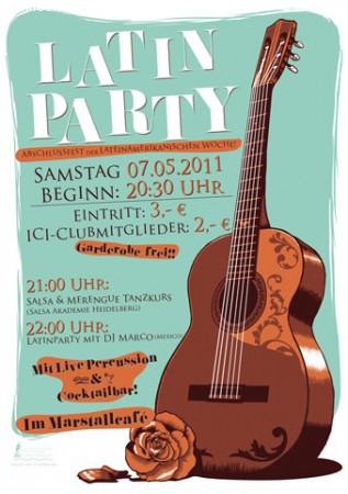 Latin-Party mit DJ Marco Werbeplakat