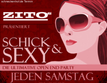 Schick und Sexy Openend Party Werbeplakat