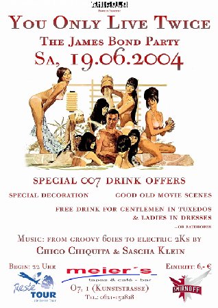 You Only Live Twice - 007Party Werbeplakat